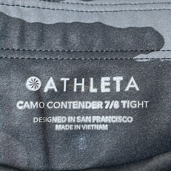 Athleta Womens Camo Contender 7/8 Tight Leggings S SMALL - Picture 2 of 9